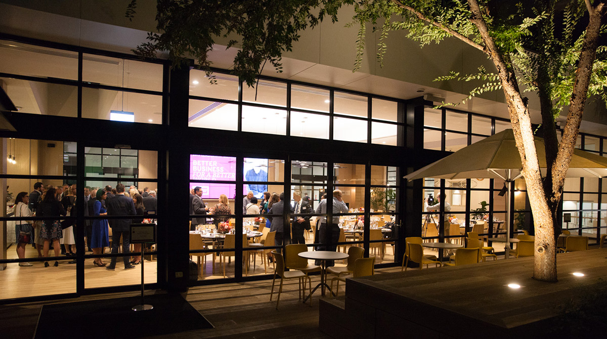 Melbourne Business School Hub at Night