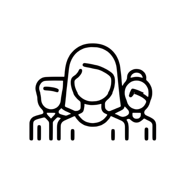 Group of 3 people icon
