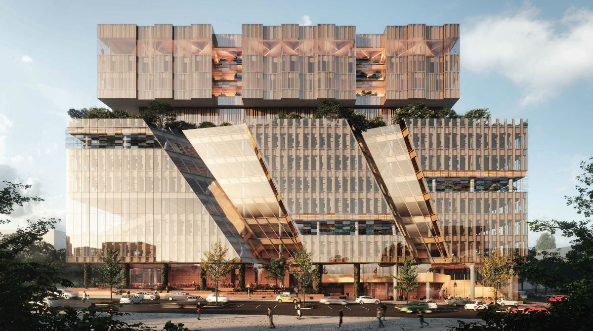 Concept artwork showing Melbourne Business School's proposed new campus (August 2019)