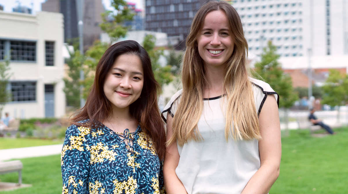 Melbourne Business School Full-time MBA students Tasha Yogiswara and Carolina Beunza