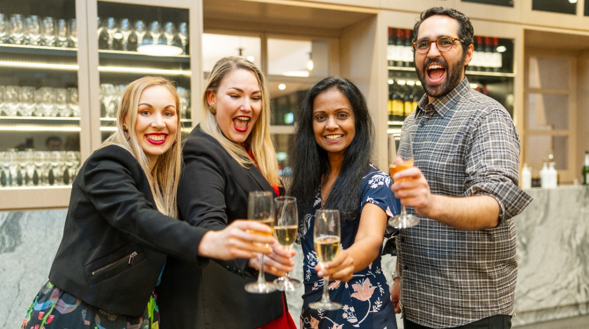 Hult Prize champagne