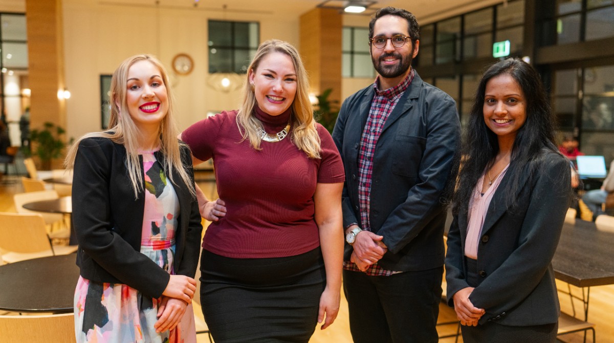 FlexAbility group photo: Emily Schilg, Candice Colman, Andrew Dunstan, Ishari Piyumsiri