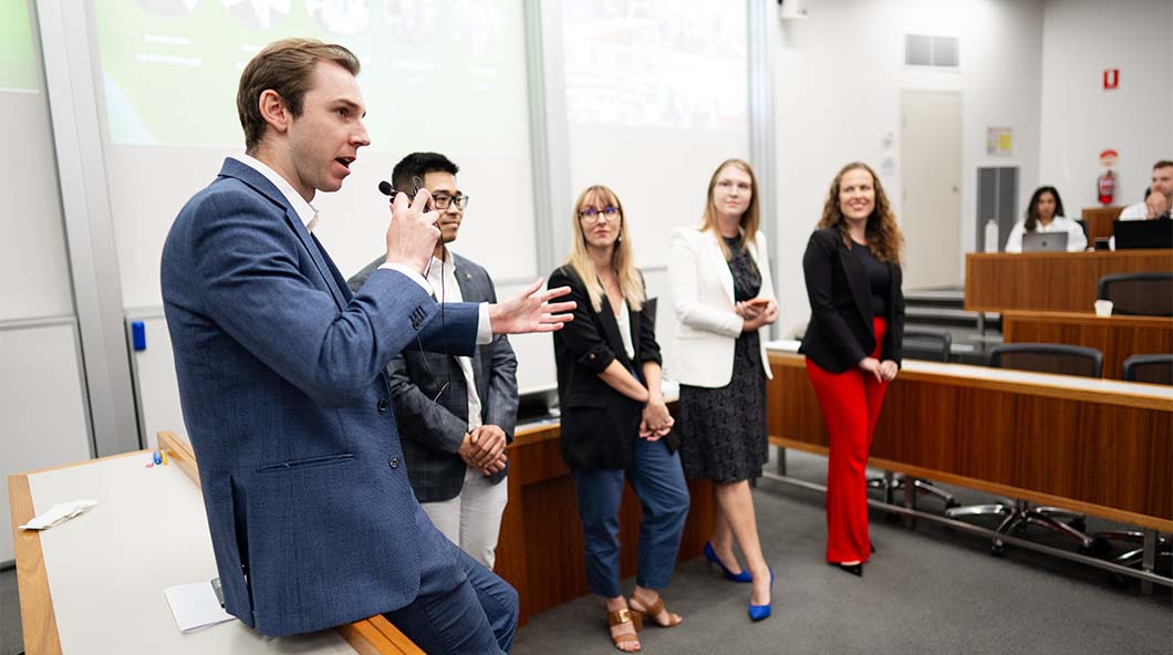 James Hayes and team at Innovation Bootcamp 2024