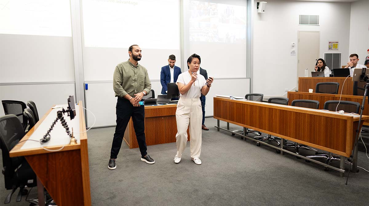 Khai Huei Ng pitching (January 2024, Innovation Class)