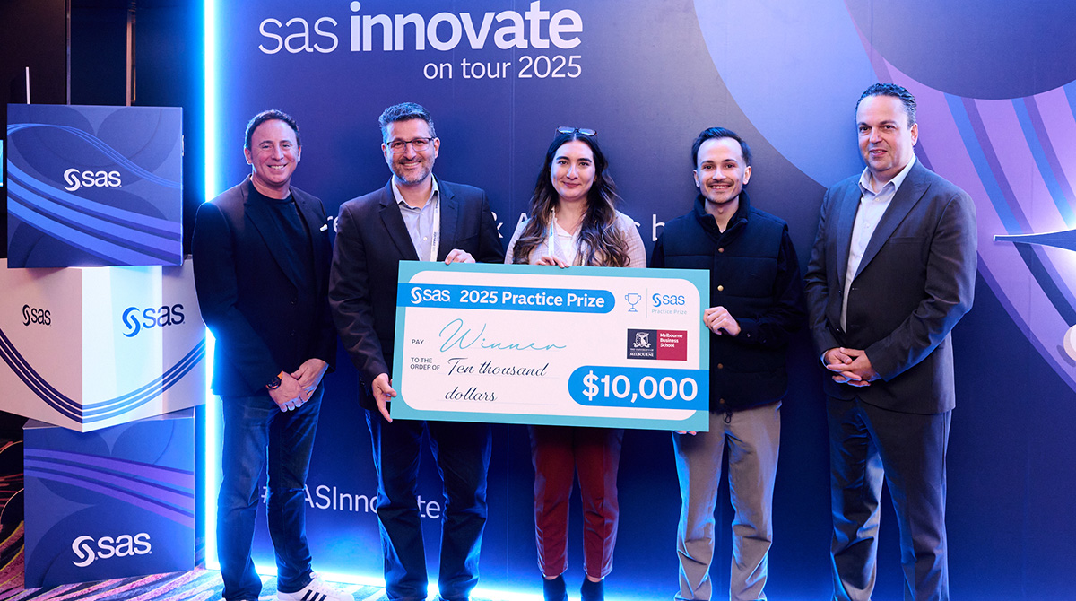 SAS Practice Prize winners at SAS Innovate