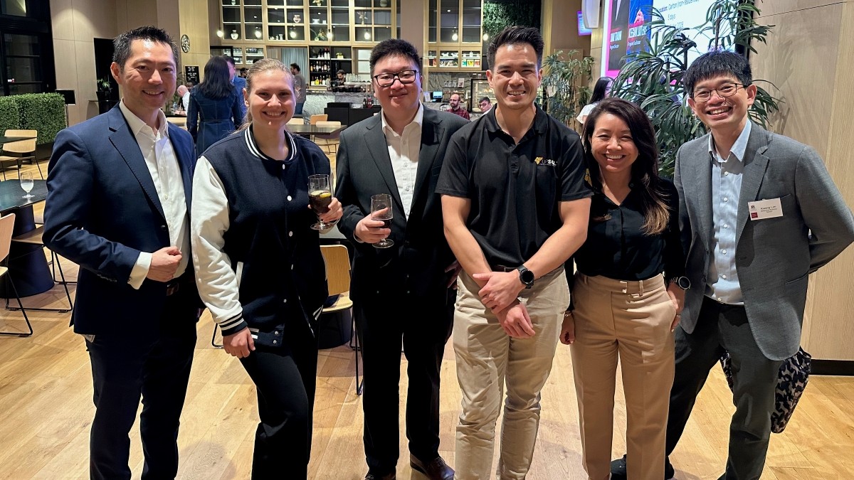 Entrepreneurship Chapter event_2026 03 18. Thank you to organisers Sunny Singh (MBA 2020), Priyanka Nadkarni (MBA 2014), Leo Leng (Master of Business Analytics 2014), Robert Lee (MBA 2025) and Rahul Sud (MBA 2025).
