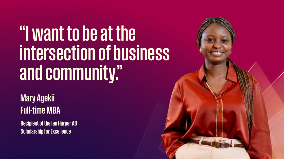 Mary Ajekiigbe at Melbourne Business School