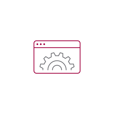Browser Window Gear icon